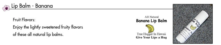 all natural banana lip balm