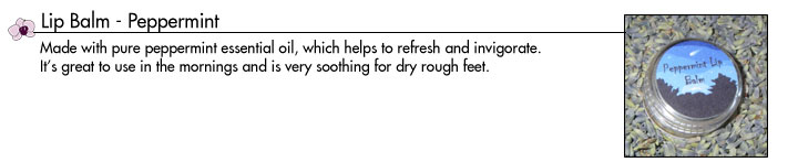 peppermint lip balm
