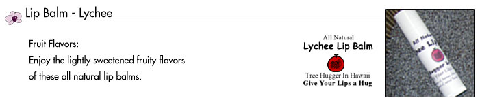 all natural lychee lip balm