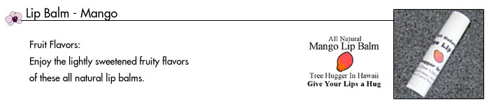 all natural mango lip balm