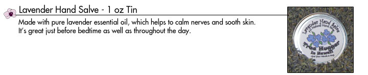 all natural hand salve lavender