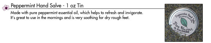 all natural hand salve peppermint